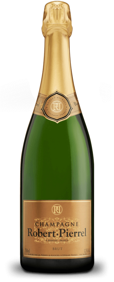 Fotografía de botella del champagne Robert Pierrel Cuvée Tradition Brut Séléction.