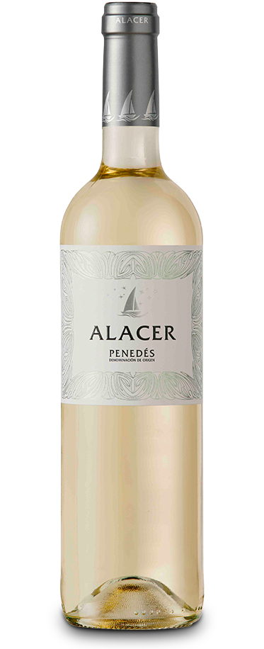 Alacer Blanco Fotografía de la botella del vino Alacer Blanco.