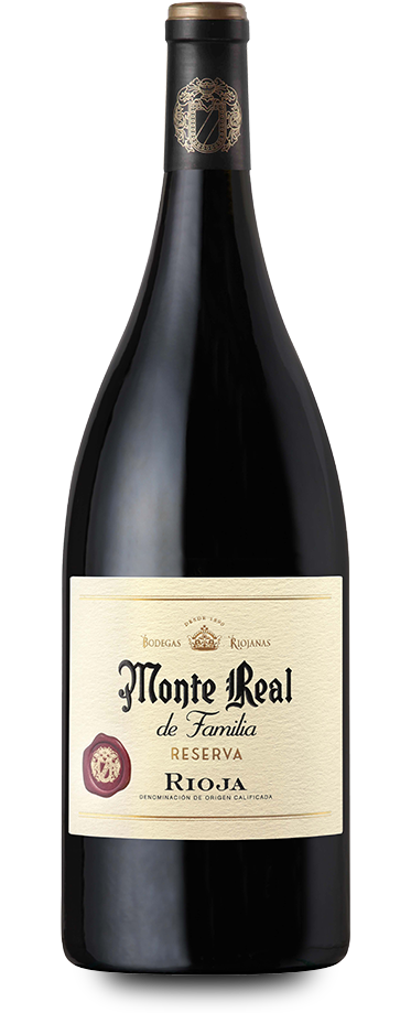 Fotografía de botella magnum de Monte Real de Familia