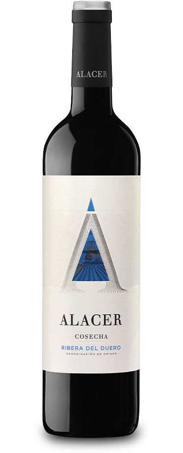 Fotografía de la botella del vino Alacer Tinto.