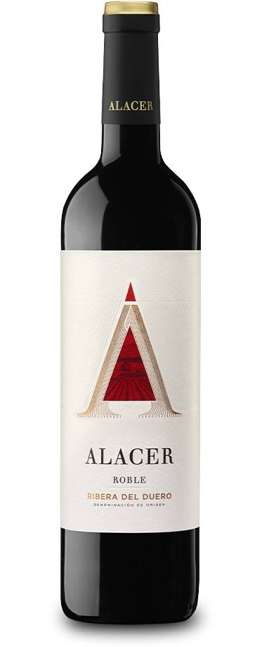 Fotografía de la botella del vino Alacer Rosado.